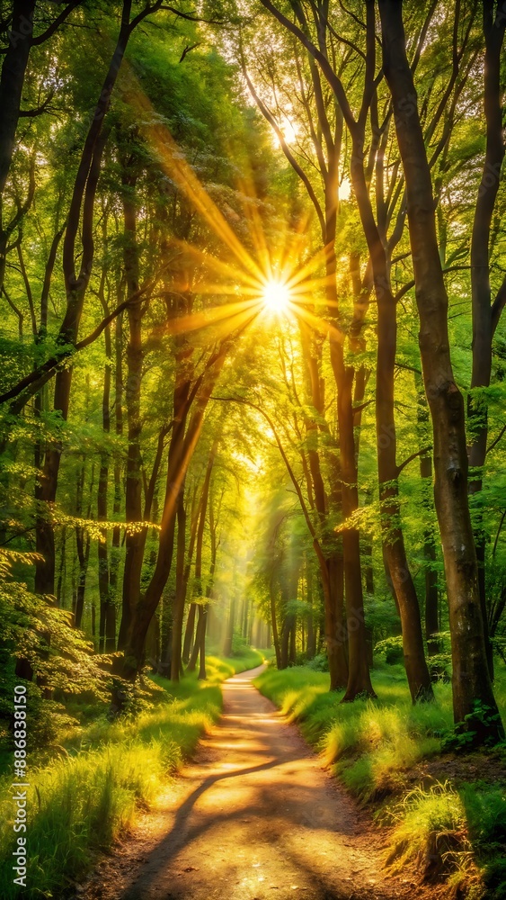 sun rays through the forest , pathway , 9:16 aspect ratio , phone wallpaper sun rays through the forest , pathway , 9:16 aspect ratio , phone wallpaper