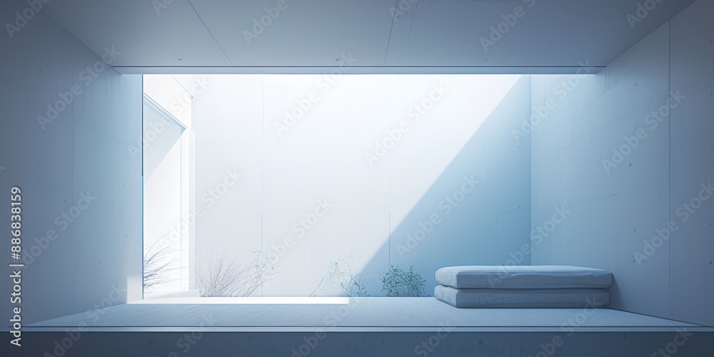 Serene Minimalist Living Room with Negative Space Design Serene Minimalist Living Room with Negative Space Design