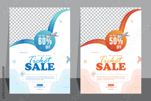 Travel Flyer or Poster Template design layout, Travel agency flyer vector posters for business.	