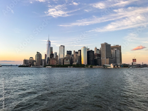 Lower Manhattan Cityscape on the Water