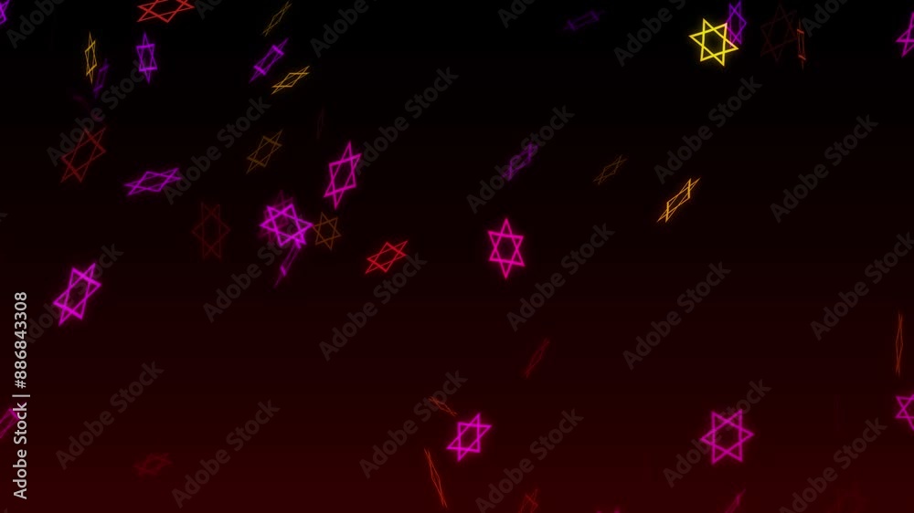 Colorful star background loop material Colorful star background loop material