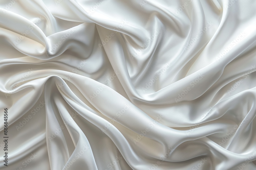 White fabric texture background, close-up view of folded layers, neutral gray backdrop, intricate pattern, interior design, home decor, fashion, textile, material, fold, layer, pattern, design. White fabric texture background, close-up view of folded layers, neutral gray backdrop, intricate pattern, interior design, home decor, fashion, textile, material, fold, layer, pattern, design.