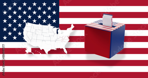 USA America background with...