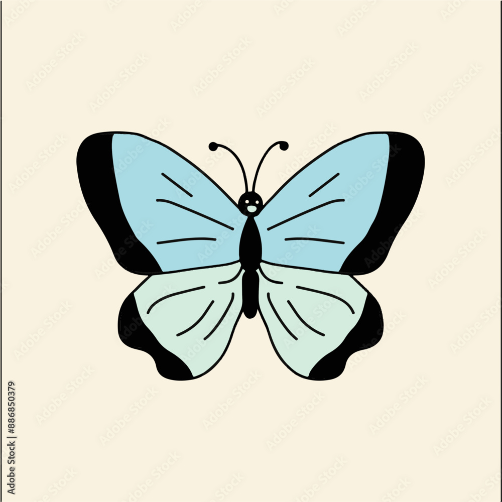 Minimalist Illustration of a Butterfly Symbolizing Transformation Minimalist Illustration of a Butterfly Symbolizing Transformation