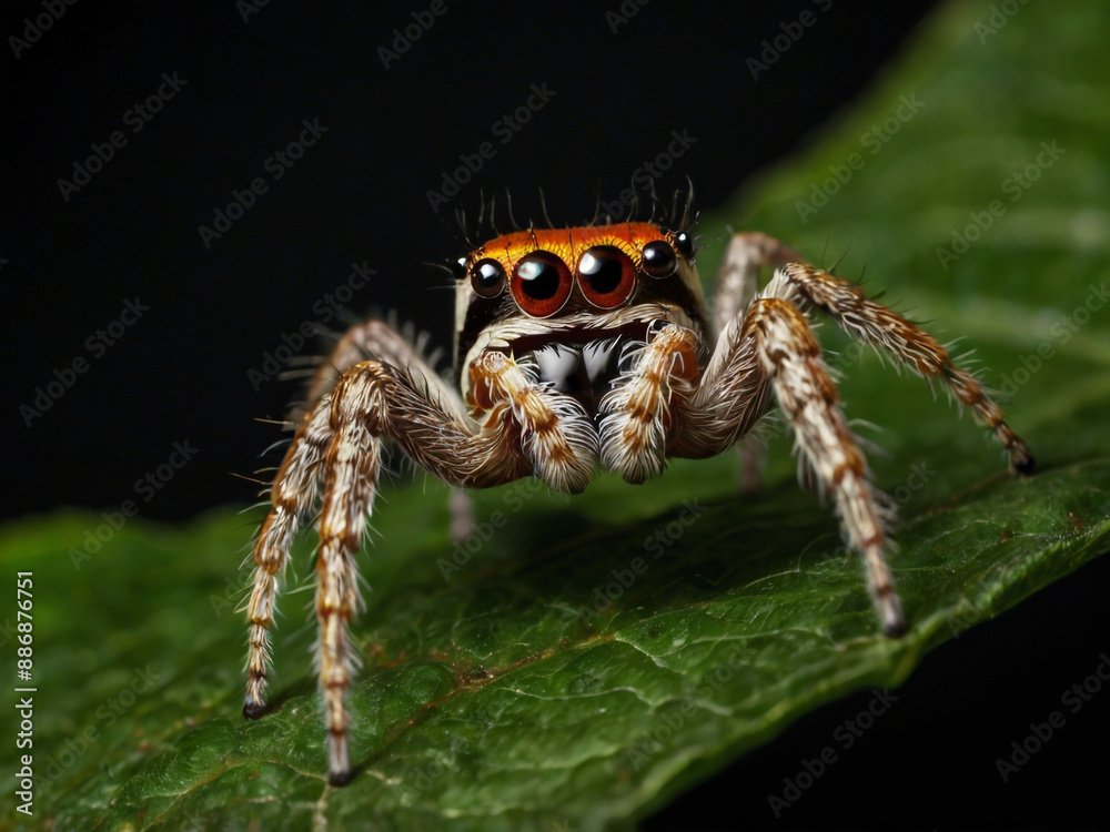 close up jumping spider close up jumping spider