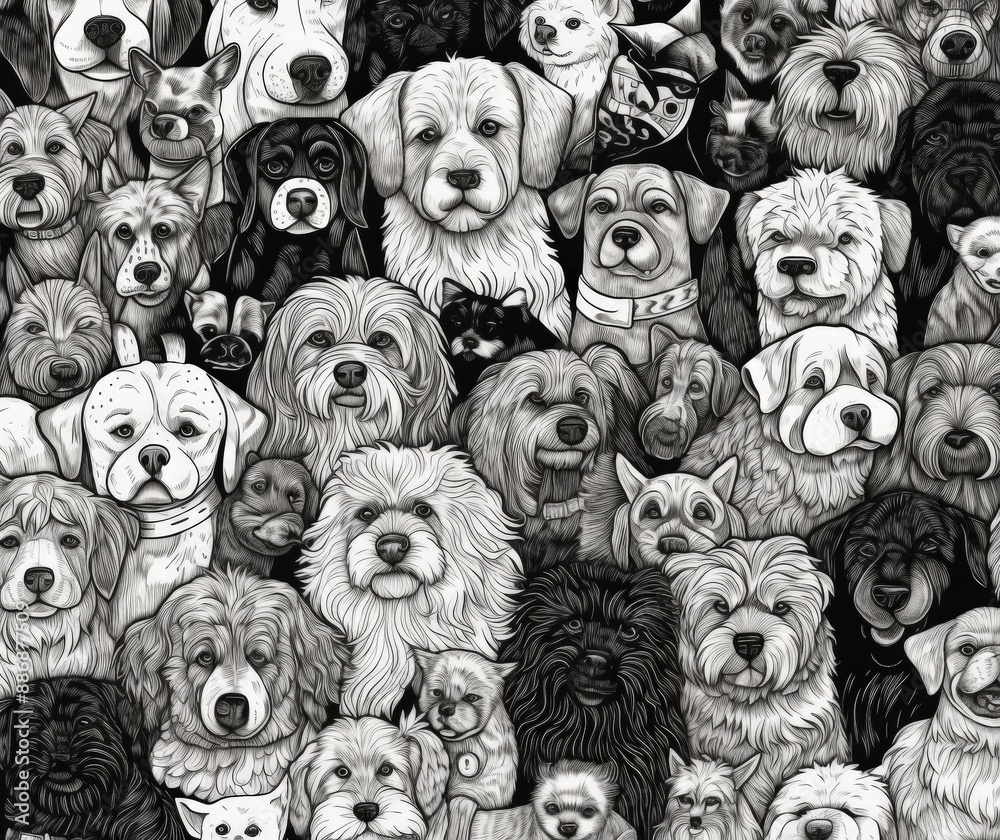 Adorable Doggos in Black and White Adorable Doggos in Black and White