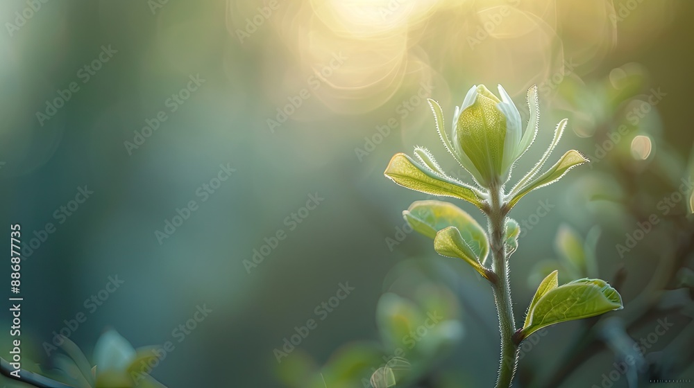 New life sprout sky. Generative AI New life sprout sky. Generative AI