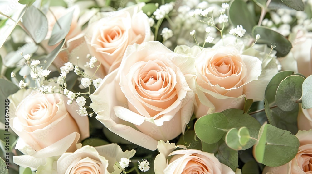 Pink roses bouquet. Generative AI Pink roses bouquet. Generative AI