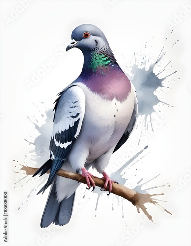 pigeon on a branch