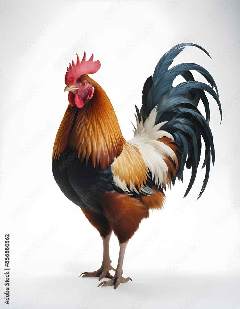 Fototapeta premium rooster on the farm