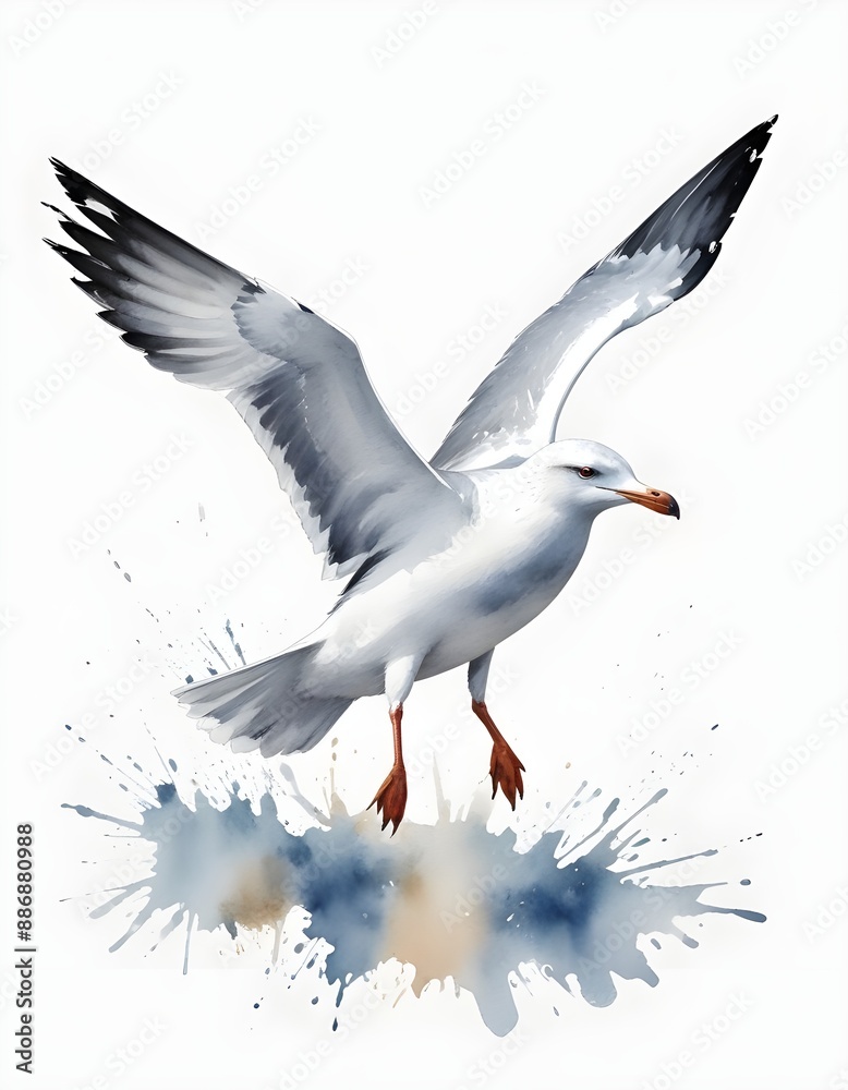 Obraz premium seagull in flight