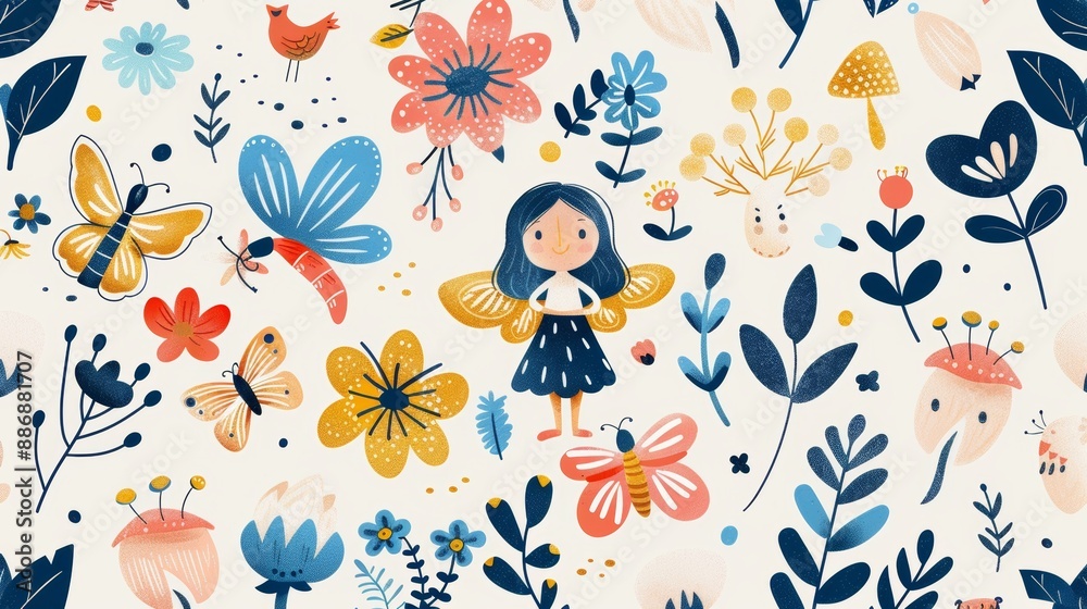 fantasy character illustrations, illustration of adorable fantasy characters fairies and magical creatures, ideal for decorating a childs room with an enchanting touch fantasy character illustrations, illustration of adorable fantasy characters fairies and magical creatures, ideal for decorating a childs room with an enchanting touch