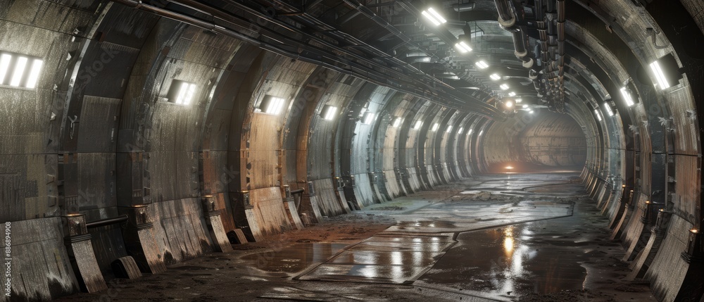 Illuminated Underground Mining Operation with Robust Support Beams Illuminated Underground Mining Operation with Robust Support Beams