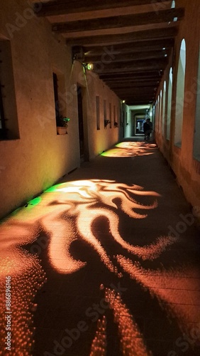 camminatoio con decorazioni