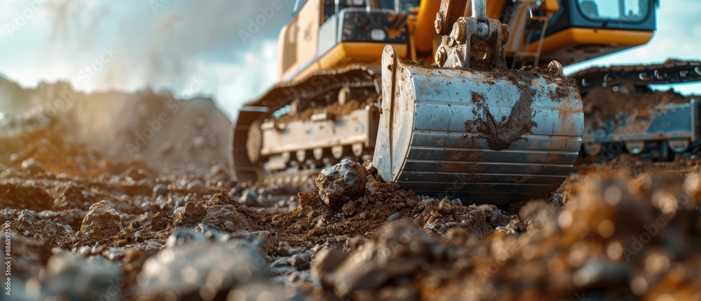 Industrial Mining Machinery Extracting Minerals Up Close Industrial Mining Machinery Extracting Minerals Up Close