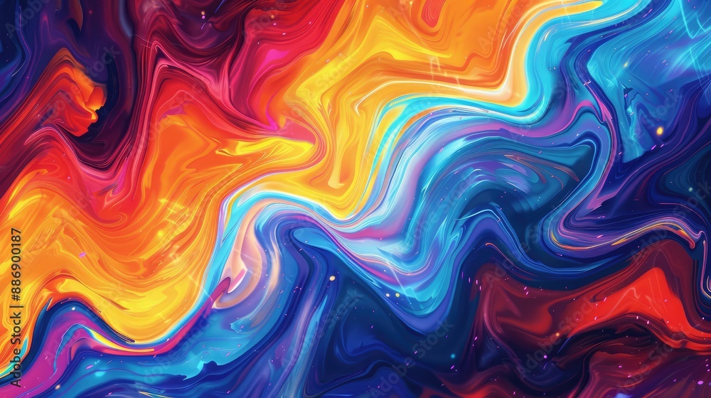 Fototapeta premium modern and trendy abstract wallpaper pattern design illustration with a colorful and eye-catching design