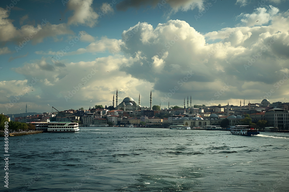 Photo of Hagia Sophia Cathedral in Istanbul, Turkey. Landscape view. Photo of Hagia Sophia Cathedral in Istanbul, Turkey. Landscape view.