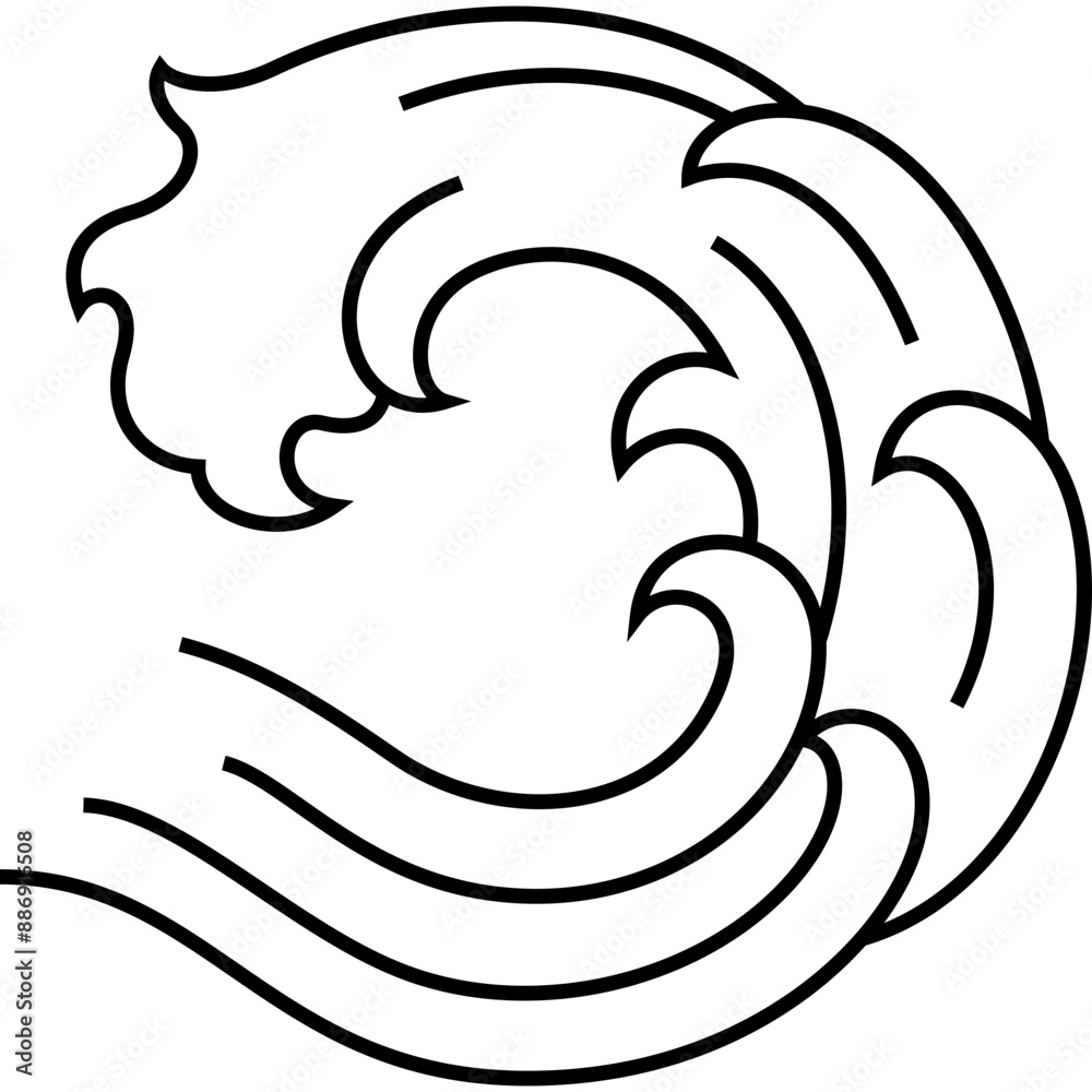 ocean sea wave single line graphic for decoration, website, web, mobile app, printing, banner, logo, poster design, etc. ocean sea wave single line graphic for decoration, website, web, mobile app, printing, banner, logo, poster design, etc.