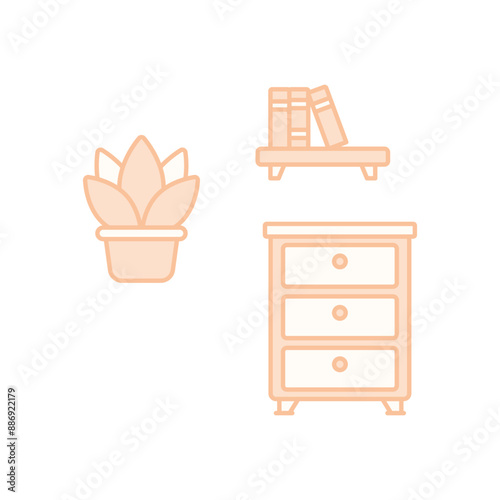 Cabinet  concept vector icon