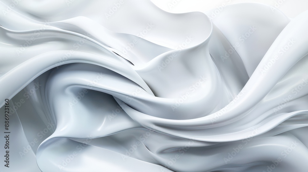 Obraz premium Abstract White Futuristic Background