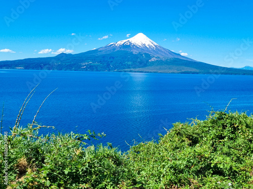 Llanquihue Lake at Osorno Volcano, Puerto Varas, Chile photo