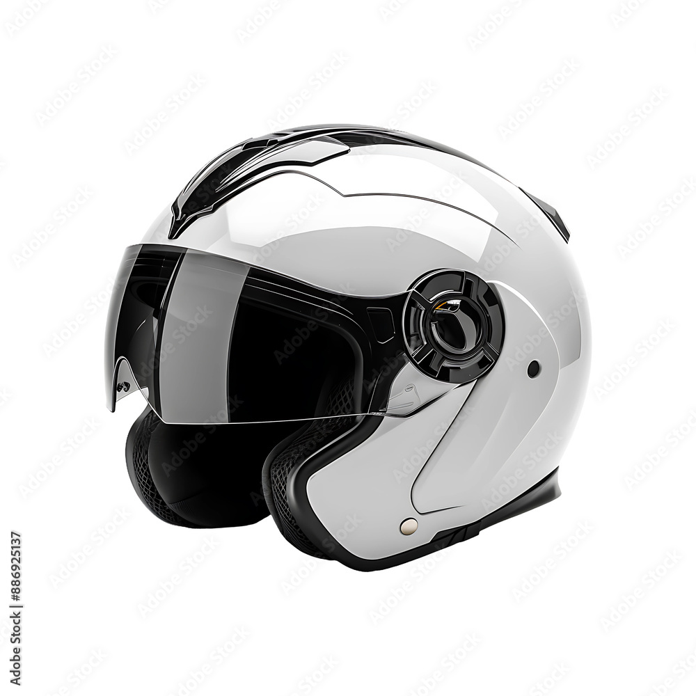 White Bike Helmet (PNG Cutout) isolated on a transparent background White Bike Helmet (PNG Cutout) isolated on a transparent background