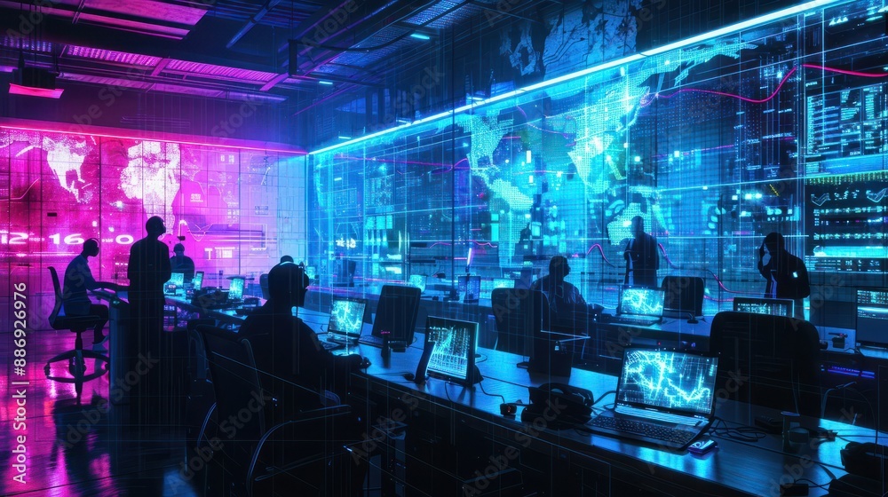 Incident Response and Cybersecurity Operations, incident response and cybersecurity operations with an image showing security teams coordinating response efforts during a cyber attack, AI