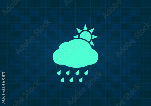 vector illustration on blue background