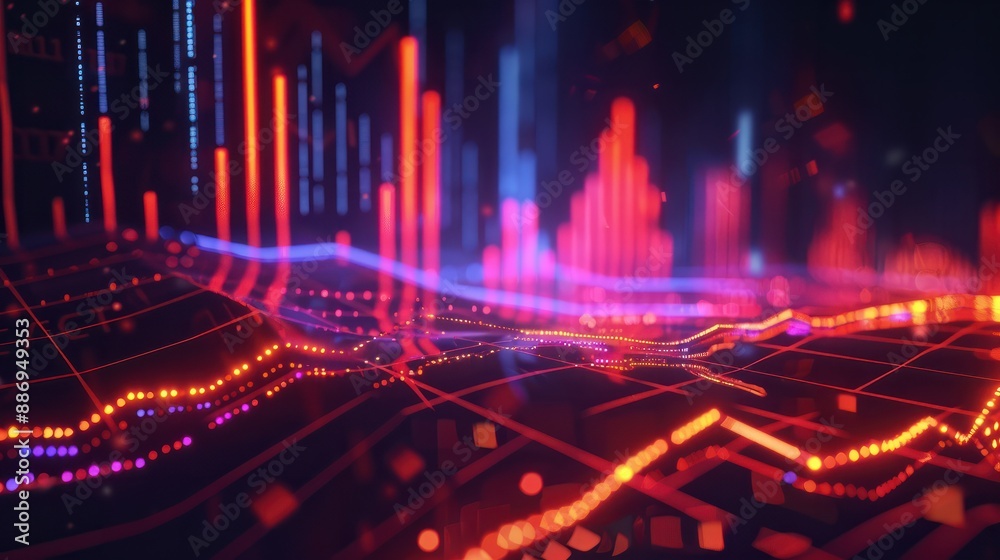 A Journey of Growth: A Line Graph Illustrates the Ups and Downs of Financial Progress, generative AI A Journey of Growth: A Line Graph Illustrates the Ups and Downs of Financial Progress, generative AI