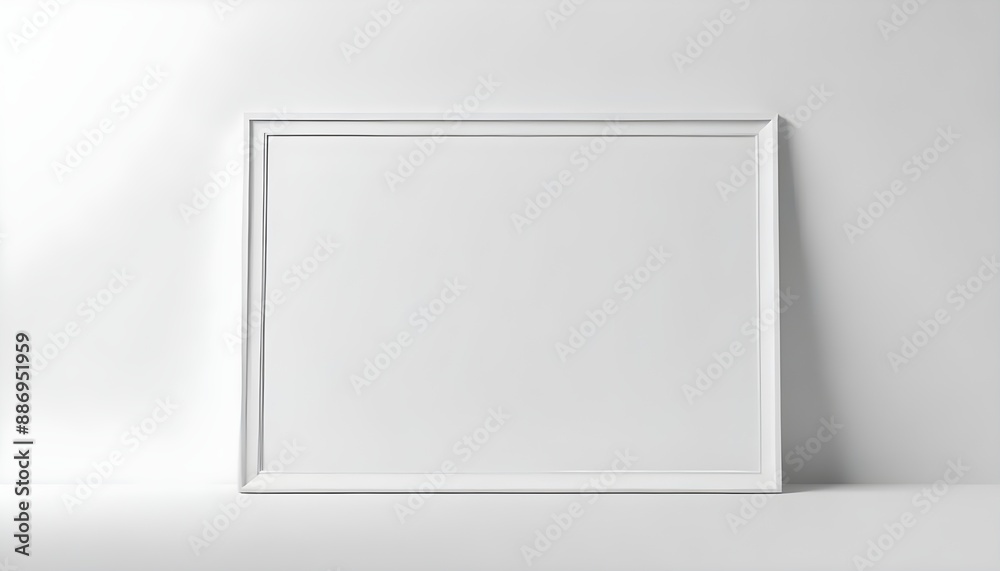 white frame on wall white frame on wall
