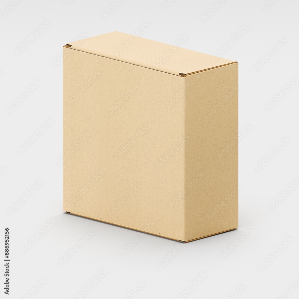 Brown Cardboard paper box isolated on white background Brown Cardboard paper box isolated on white background