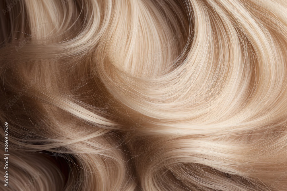 Locks of blonde shiny lustrous hair Locks of blonde shiny lustrous hair