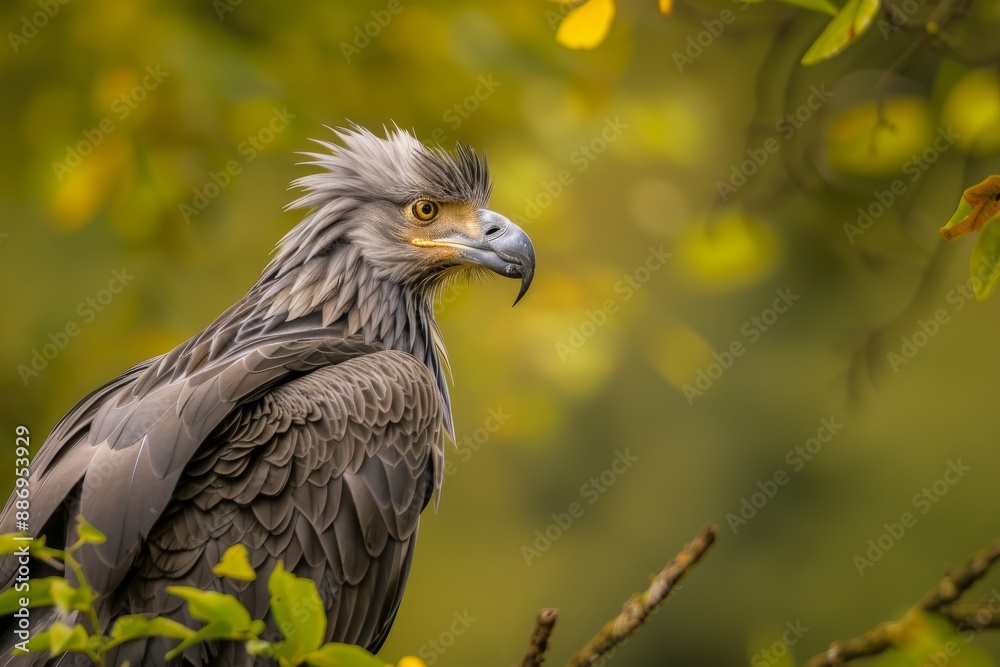 Fototapeta premium Yellow-billed Kite. Beautiful simple AI generated image in 4K, unique.