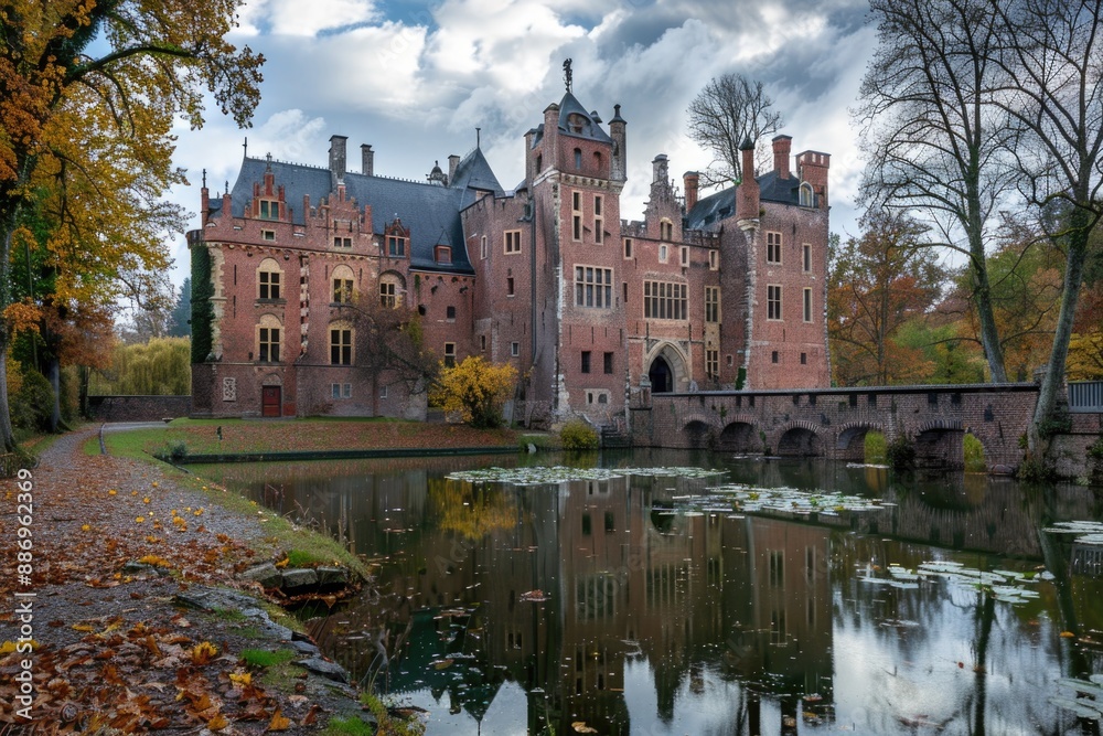 Fototapeta premium Castle by lake