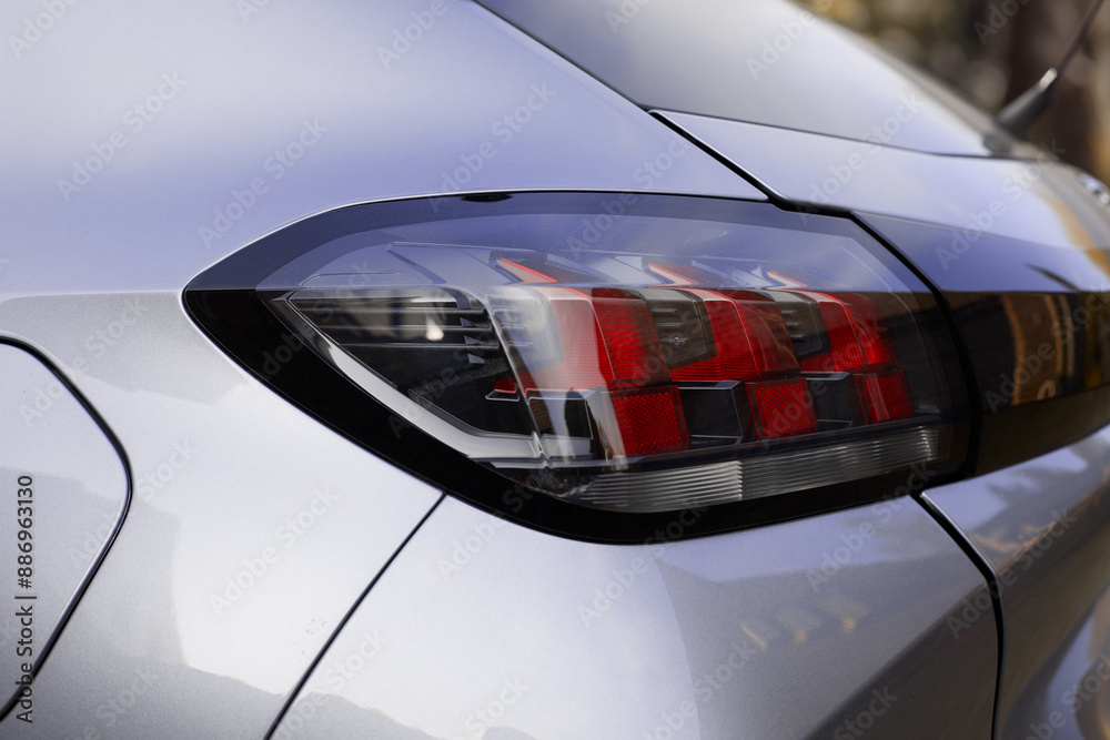 Fototapeta premium Rear lights of a car