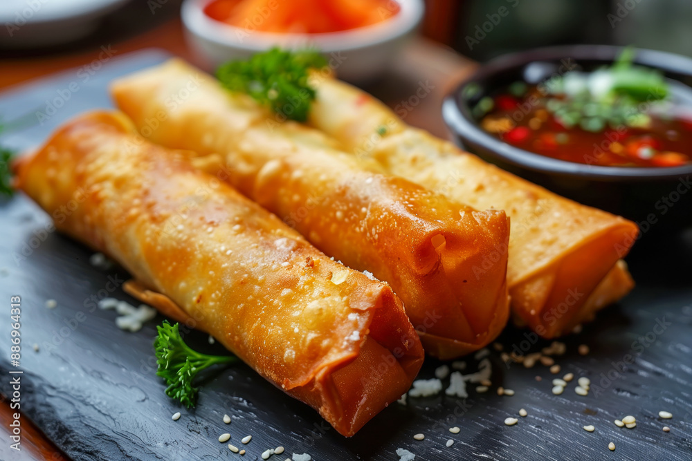 Spring rolls food photo