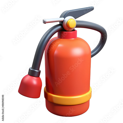fire extinguisher isolated on white
