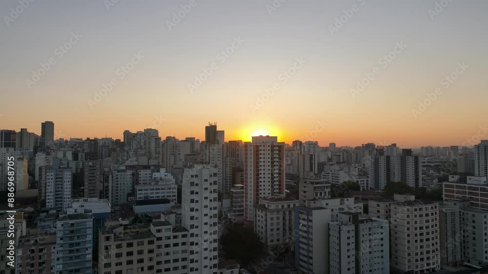 Por do Sol em São Paulo, Brasil