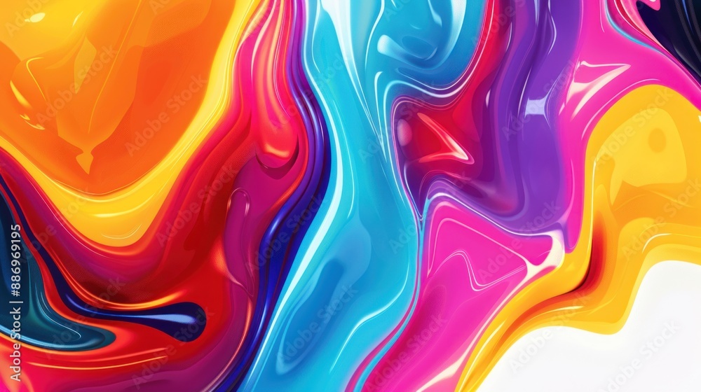 Fototapeta premium Abstract Swirling Colors