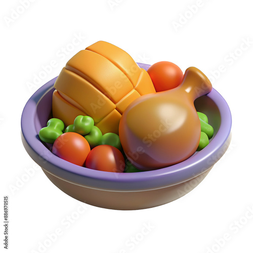 bowl with food