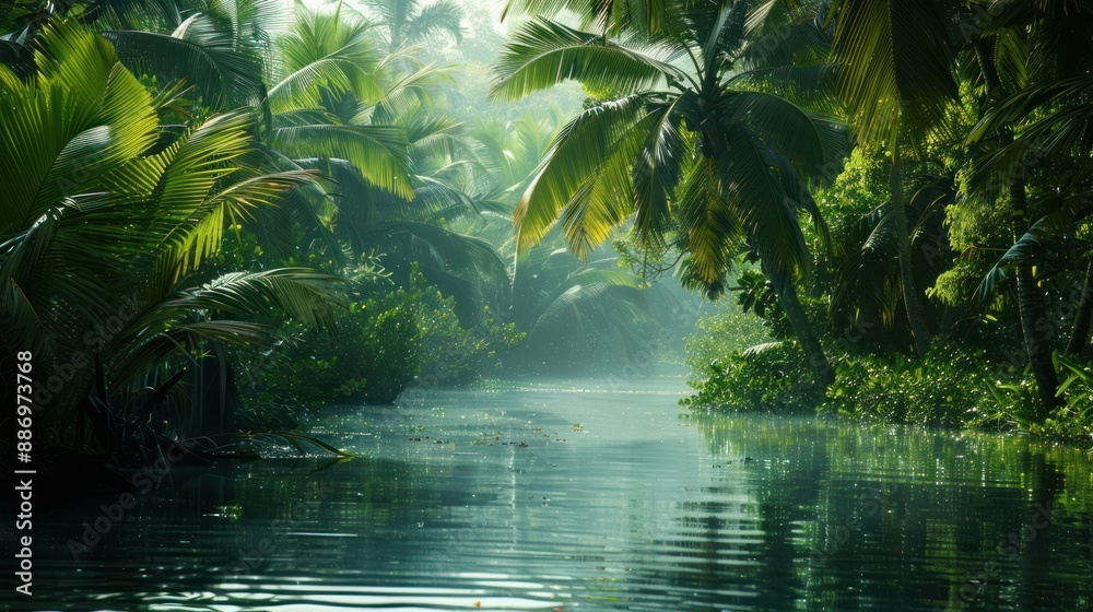 Tranquil Jungle River Tranquil Jungle River