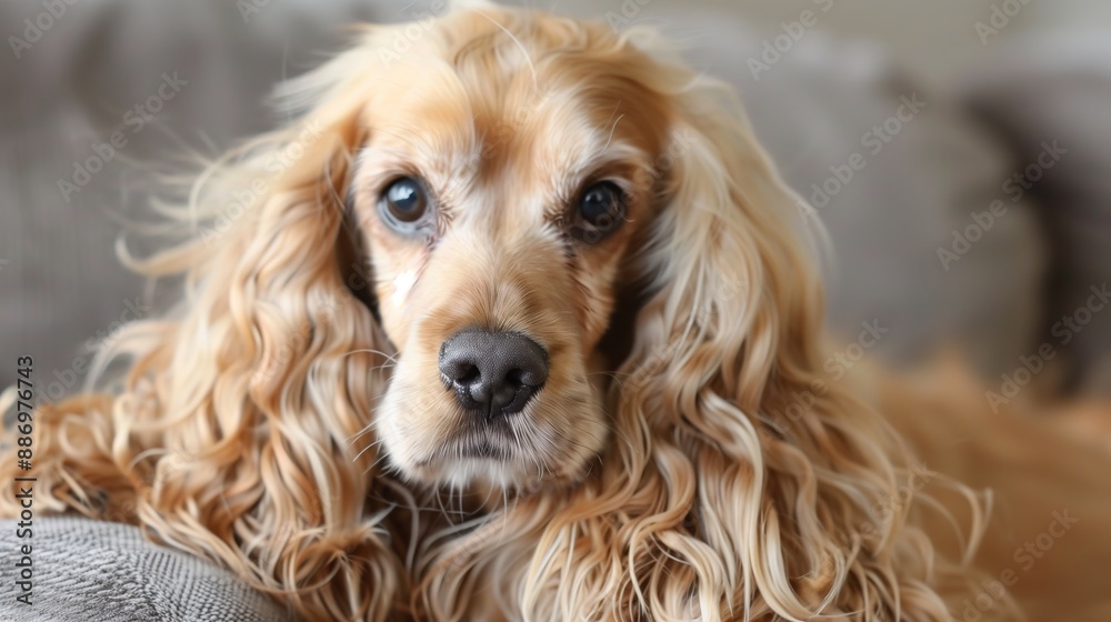 Portrait of A Cocker Spaniel Dog with gorgeous hair Portrait of A Cocker Spaniel Dog with gorgeous hair