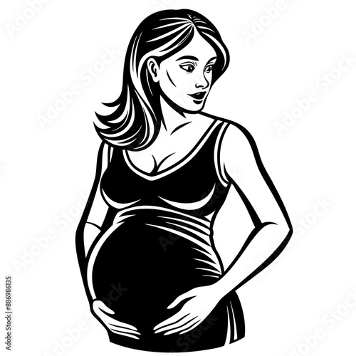 pregnant vector design 