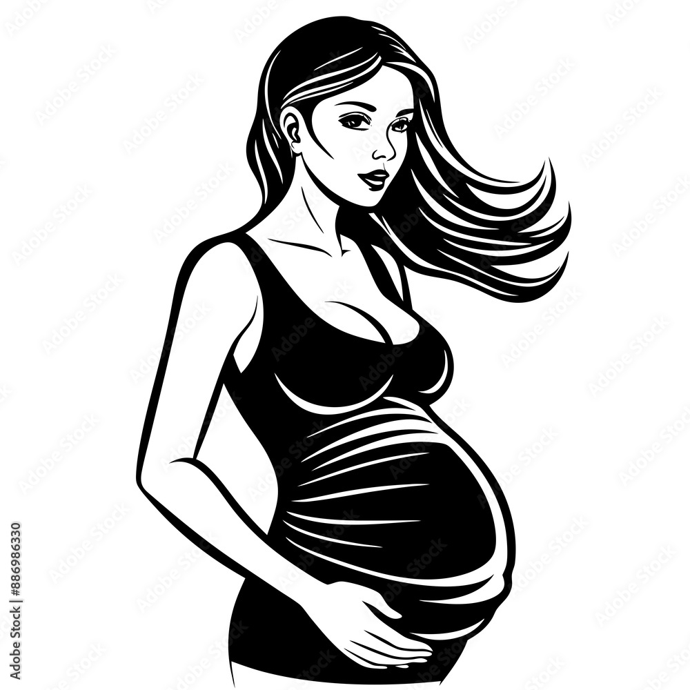 pregnant vector design pregnant vector design