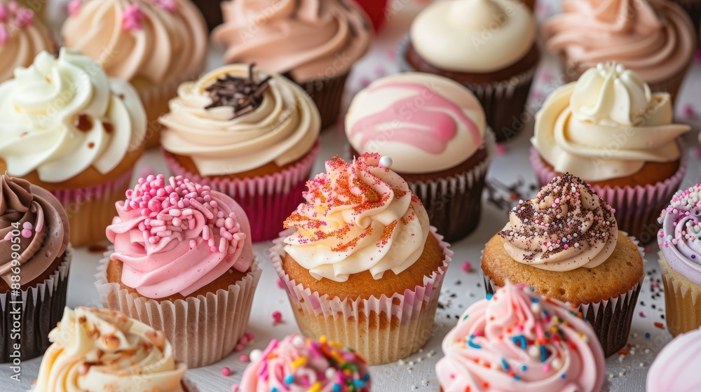 Variety of Confections with Filled Cupcake Variety of Confections with Filled Cupcake