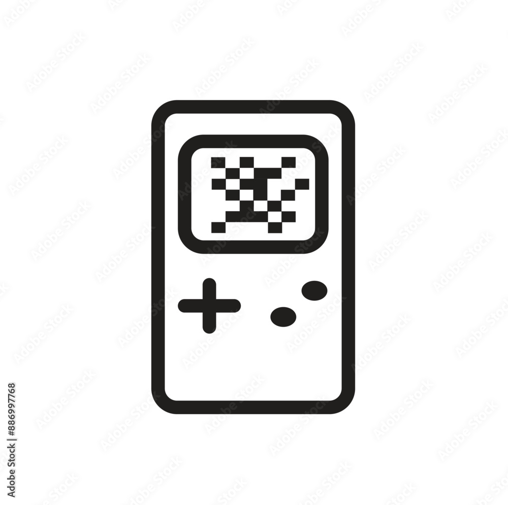 Line vector console gamepad icon Line vector console gamepad icon