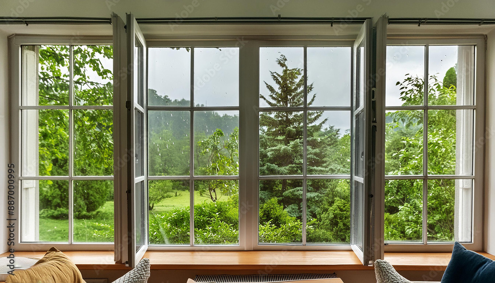 Large open windows created in AI Large open windows created in AI