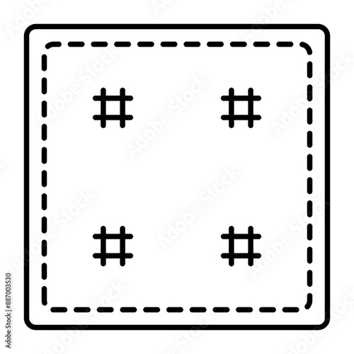 Patch Vector Line icon Design