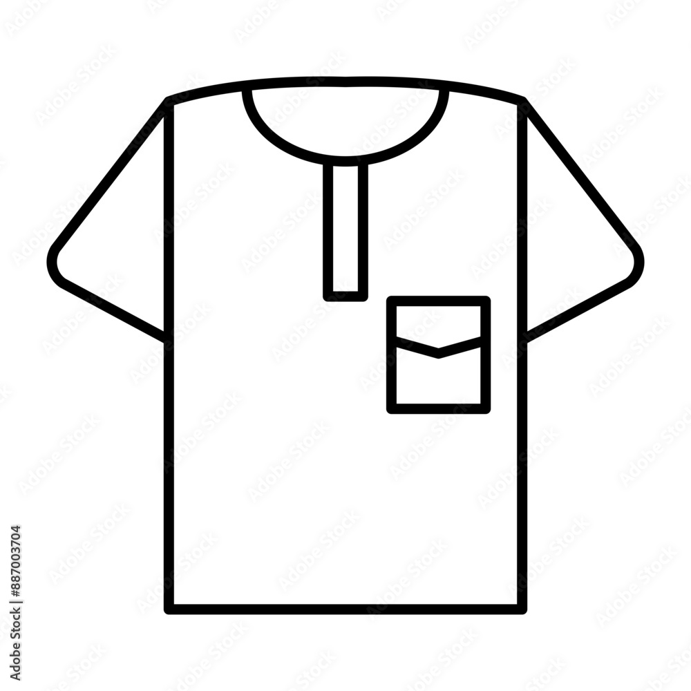 Shirt Vector Line icon Design Shirt Vector Line icon Design