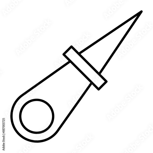 Awl Vector Line icon Design